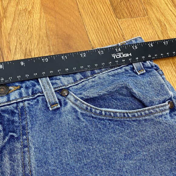 Vintage Levis 540 Relaxed Jeans Mens 33x30 Blue Denim Made USA 90s Brown Tab - Picture 9 of 13